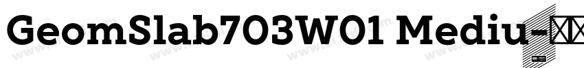 GeomSlab703W01 Mediu字体转换 GeomSlab703W01 Mediu字体转换